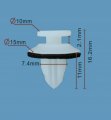 Autobahn88 Side Mudguard Retainer Compatible With Toyota Oem 9046707221 Pack Of 20