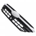 Hecasa Front Bumper Grille Compatible With 2020-2022 Subaru Legacy Su1200194 Grill Plastic Abs Painted Chrome Black Silvery