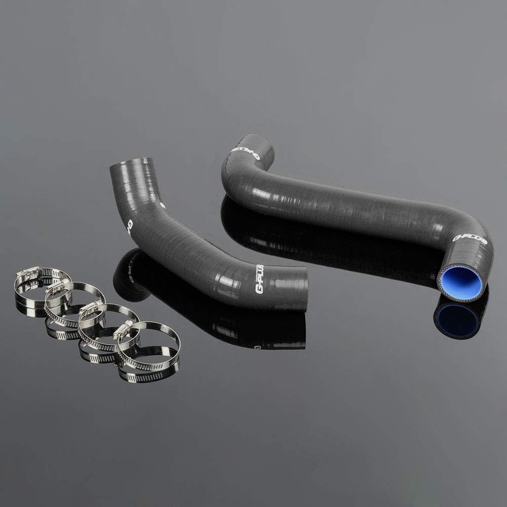 Silicone Radiator Hose Kit For Impreza Wrx Gda Gga Sti Gdb Ggb Ej20 2002-2007 Black With Clamps