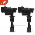 A-premium Engine Ignition Coil Pack Short Boot Compatible With Mazda Miata 2001-2005 L4 1 8l Build In Japan Bp6d18100a 2-pc Set