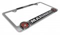Marines 3d Chrome Metal License Plate Frame