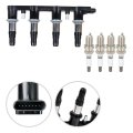 1x Ignition Coils 4x Spark Plugs 555655 For Chevy Aveo 6l 2009-21 Aveo5 1 2009-2011 Cruze 1 8l 2011-2015 Sonic 1 2012-2018