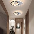 Huibona Modern Led Ceilin Light 24w 110-130v 3000k 4000k 5000k Small Square Lamp Cool Warm Daylight 3 Colors Temperature 