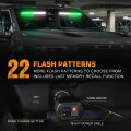 Xridonsen Emergency Dash Strobe Lights 144 Led Green White Warning Hazard Safety 2x 14 5 Inch Front Rear Interior Windshield W