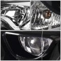 To2502216 Oe Style Black Amber Corner Left Driver Side Led Projector Headlight Lamp Compatible With Toyota Corolla Sedan 14-16