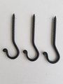 3 Pack Wrought Iron Ceiling Hook Screw Country Primitive Da Cor Hardware 