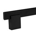 5 Pack Rok Hardware 3 Center Matte Black Kitchen Cabinet Drawer Door Handle Pull 4-1 4 Length 