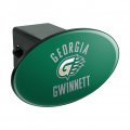 Georgia Gwinnett College Grizzlies Logo Oval Tow Hitch Cover Trailer Plug Insert 2