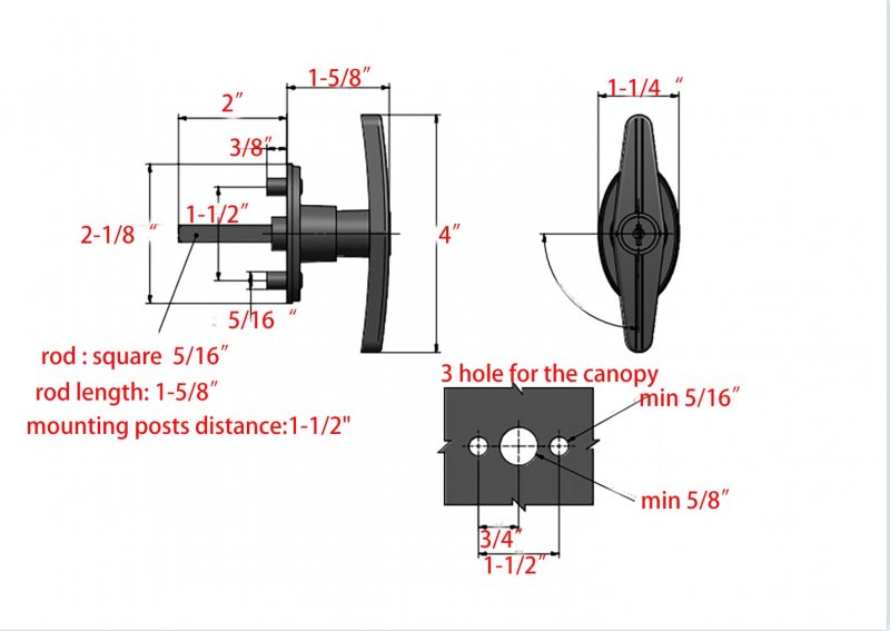 Truck Camper Shell Locking T Handle For Canopy And Rv Clockwise To Open With Dust Cover 1 625 In Shaft Length Includes 2 Keys
