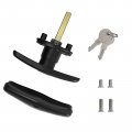 Wedelweib T-handle For Truck Camper Shell Cap Locking With Dust Cover Canopy- 1 Pack Clockwise 2 Keysi Key Alikei 