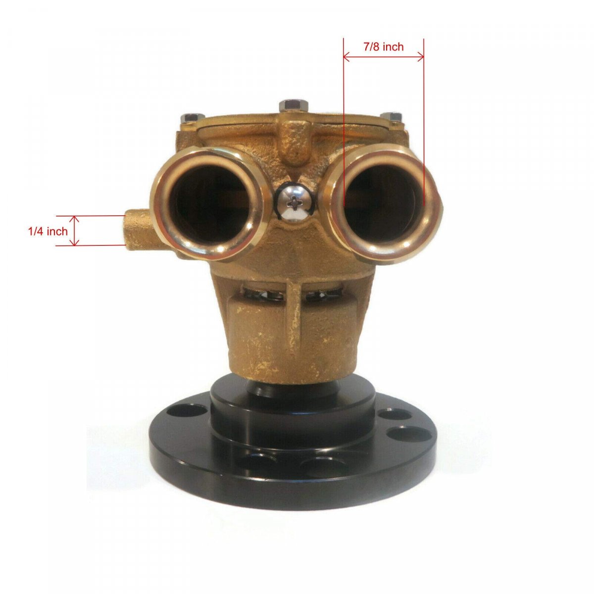 Sea Water Pump For Volvo Penta 181355 806917 Engine Impeller Assembly 1 25 In Hose Connection