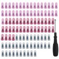 101pcs Tire Repair Rubber Nail Kit With Screwdriver 3 Size Vacuum Spiral Screws For Car Truck Motorcycle Tractor Puncture 
