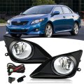 A Pair Fog Lights Replacement For Corolla 2009 2010 Light Assembly Halogen 
