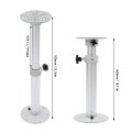 Adjustable Aluminum Alloy Table Pedestal Stand 360a Rotation Button Suitable For Rv Campers Caravan Boat Yacht