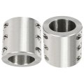 Split Collar Tube Clamp For 1-5 8a Od Weldable Roll Bar Clamps Bolt On Cage Mounts 2 Pcs 