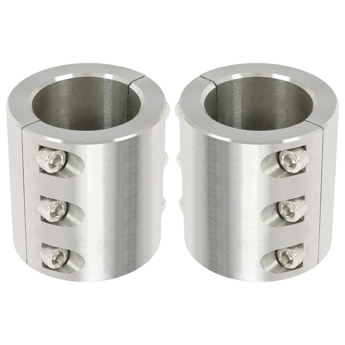 Split Collar Tube Clamp For 1-5 8a Od Weldable Roll Bar Clamps Bolt On Cage Mounts 2 Pcs