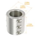 Split Collar Tube Clamp For 1-5 8a Od Weldable Roll Bar Clamps Bolt On Cage Mounts 2 Pcs