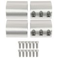 Split Collar Tube Clamp For 1-5 8a Od Weldable Roll Bar Clamps Bolt On Cage Mounts 2 Pcs