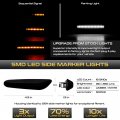 Dual Function Switchback Sequential Turn Signal Side Marker Lights For 2002-2013 Bmw E82 E88 E90 E91 E92 E93 E60 E61 E83 Chrome