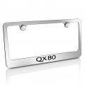 Infiniti Qx80 Chrome Metal License Plate Frame