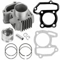 Caltric Cylinder Piston Ring Gasket Compatible With Yamaha 22k-11311-02-00 Bore 47 Mm