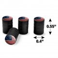 Rustic Betsy Ross 1776 Distressed American Flag Tire Rim Wheel Aluminum Valve Stem Caps