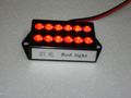 Red Led Cabin Light 24 Volt Waterproof Housing For Auto Rv Truck Aircraft 12 Brights W005-12 Led V 3 In X 2 1 