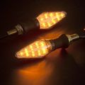 2x 10mm Black Smoke Racing 9 Led Turn Signal Light Indicator Lens Blinker Universal For Suzuki Honda Kawasaki Yamaha