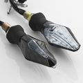 2x 10mm Black Smoke Racing 9 Led Turn Signal Light Indicator Lens Blinker Universal For Suzuki Honda Kawasaki Yamaha