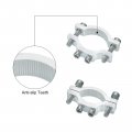 Uxcell 1pcs Motorcycle Tube Clamp Fit 0 7 To 1 4 Od Bicycle Light Mount Brackets With 57mm L Holder Car Bar Silver 18-35mm