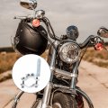 Uxcell 1pcs Motorcycle Tube Clamp Fit 0 7 To 1 4 Od Bicycle Light Mount Brackets With 57mm L Holder Car Bar Silver 18-35mm