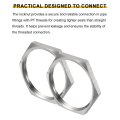 3pcs Cast Pipe Fitting Hex Locknut 304 Stainless Steel Lock Nut Npt 1-1 2 Female Thread For Plumbing Fixed Water Broom And