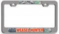 Weasel Hunter Hunting Ch 3d Metal License Plate Frame Auto Suv Truck Tag Holder F48 