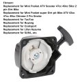 Pull Start Starter Metal Replacement For Mini Pocket Atv Easy Installation And More