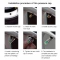 Usonline911 8 Pack 30psi 2 0 Bar Car Auto Tire Pressure Monitor Gage Alert Sensor Indicator Valve Caps Wheel Tyre Stem Air Cap