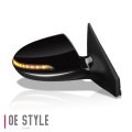 Ki1321150 Factory Style Passenger Right Side Mirror Manual Folding Power Adjust Heated Glass Turn Signal Compatible With