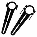 Longacre 52-22540 Mirror Brackets Long Set Of 2 