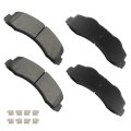 Front D1770 Metal 4pcs W Hardware Disc Brake Pad Set 