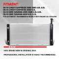 Dpi 2791 Factory Style 1-row Cooling Radiator Compatible With Chevy Express Gmc Savana 2500 3500 4500 4 8l 6 0l At 04-16