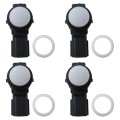 4 Pack Silver Parking Sensor Repl 23428268 By Blue Elf For 2014-2017 Chevy Ss 