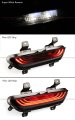 Rear Bumper Dark Smoked Lens F1 Strobe Full Flow Led Reverse Light Fog Lamp Compatible With All 2015-2017 Ford Mustang Model