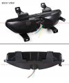 Rear Bumper Dark Smoked Lens F1 Strobe Full Flow Led Reverse Light Fog Lamp Compatible With All 2015-2017 Ford Mustang Model