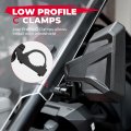 Kemimoto Utv Side Mirrors Fit With Windshield Sxs Multi-adjustment For 1 6 -2 Roll Bar Compatible Polaris Rzr Kawasaki Teryx