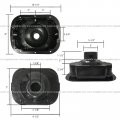 Niuparts 5 X 7 Headlight Housing Base Without Bulbs Fit Peterbilt 365 367 520 330