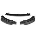 Auto Dynasty 3pcs Matte Black Front Bumper Lip Spoiler Wing Body Kit Compatible With Bmw 4-series Gran Coupe M-sport 14-19
