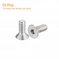 Uxcell 3 8-16x1 Flat Countersunk Head Socket Cap Screws 10pcs 304 Stainless Steel Hex Full Thread Bolts
