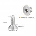 Uxcell 3 8-16x1 Flat Countersunk Head Socket Cap Screws 10pcs 304 Stainless Steel Hex Full Thread Bolts