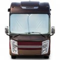 Econour 2-piece Foldable Spring Rv Windshield Sunshade Reflective 230t Nylon Keeps Your Cool Front Rvs Trucks Motorhomes Large