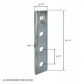 2 Pack 4 Hole Flat Plate Connector Bracket For 1 Bolt In 1-5 8 Strut Channel Heavy Duty Electro-galvanized