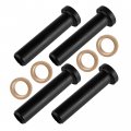 Caltric Front A-arm Long Bushings Compatible With Polaris Scrambler 400 2x4 2001 2002 Spacers